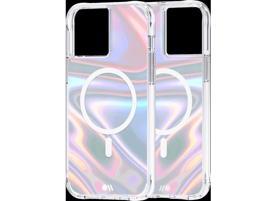 case-mate Soap Bubble MagSafe Case, Apple iPhone 13 Pro Max, transparent/schillernd, CM046546