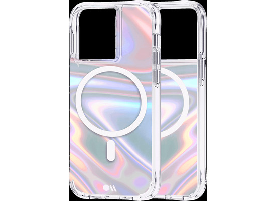 case-mate Soap Bubble MagSafe Case, Apple iPhone 13 Pro, transparent/schillernd, CM046638