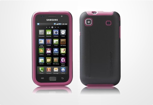 case-mate Hybrid Tough fr Samsung i9000, schwarz-pink