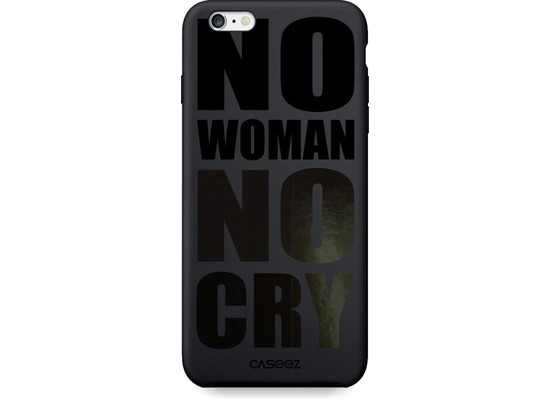Caseez Back Case \"No Woman No Cry\" Apple iPhone 6/6S Glossy schwarz