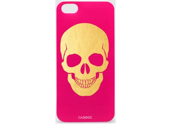 Caseez Back Case \"Skull Gold\" fr Apple iPhone 5/5s/SE - Pink