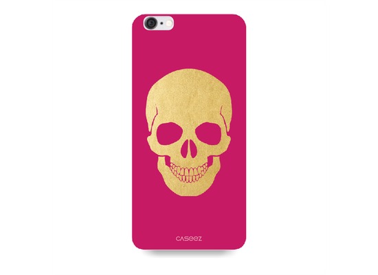 Caseez Back Case \"Skull Gold\" fr Apple iPhone 6/6s - Pink