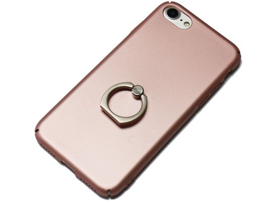Caseez Holder Case mit Fingerring fr Apple iPhone 7 Rosegold