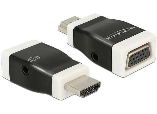 DeLock Adapter HDMI-A St > VGA Buchse mit Audio