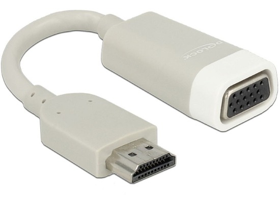 DeLock Adapter HDMI-A Stecker > VGA Buchse grau mit Kabel