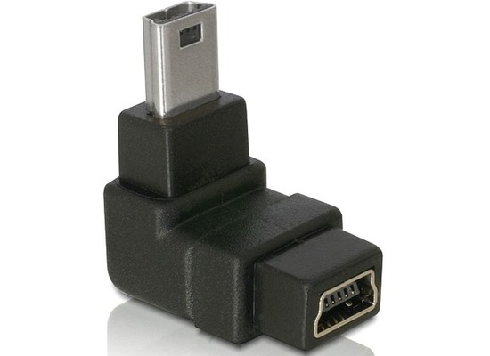 DeLock Adapter USB-B mini 5pin Stecker Buchse 90 gewinkelt