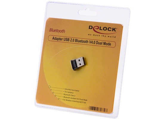 DeLock Adapter USB 2.0 Bluetooth V4.0 Dual Modus