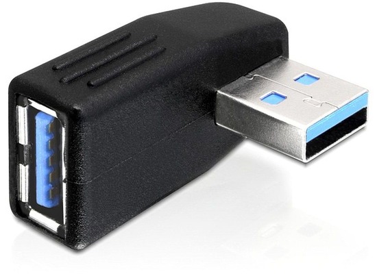 DeLock Adapter USB 3.0 Stecker-Buchse gewinkelt