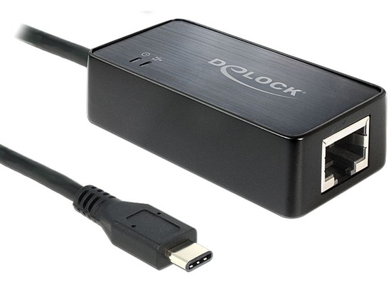 DeLock Adapter USB 3.1 mit USB Type-C > 1 x Gigabit Lan