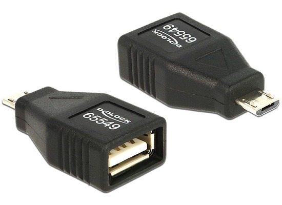 DeLock Adapter USB Micro B Stecker > USB 2.0 Buchse OTG