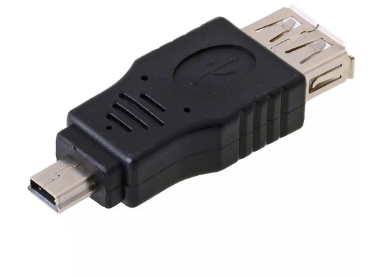 DeLock Adapter USB mini Stecker > USB 2.0-A Buchse
