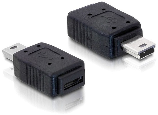 DeLock Adapter USB mini Stecker > USB micro-B Buch