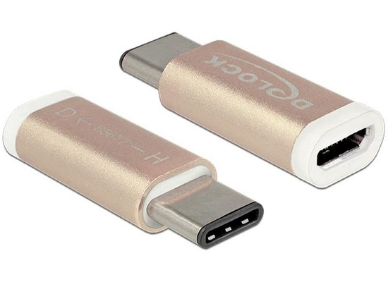 DeLock Adapter USB Type-C St (Host) > USB Micro B Buchse