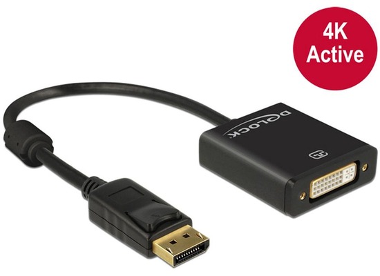 DeLock Adapterkabel DisplayPort 1.2 Stecker >DVI 24+5 Buchse