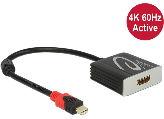 DeLock Adapterkabel mini DisplayPort 1.2 Stecker > HDMI 2.0
