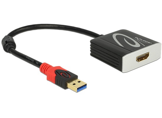 DeLock Adapterkabel USB 3.0 Stecker > HDMI Buchse schwarz