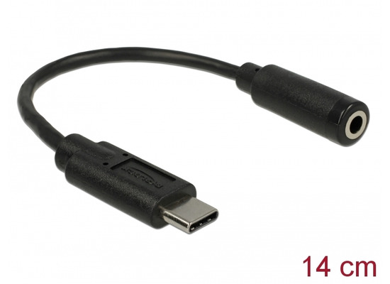 DeLock Audio Adapter USB Type-C Stecker > 3,5 mm Klinkenbuchse 14 cm