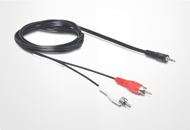 DeLock Cinch-Audioadapterkabel 3,5 mm Klinke auf 2x Cinch (5 m)