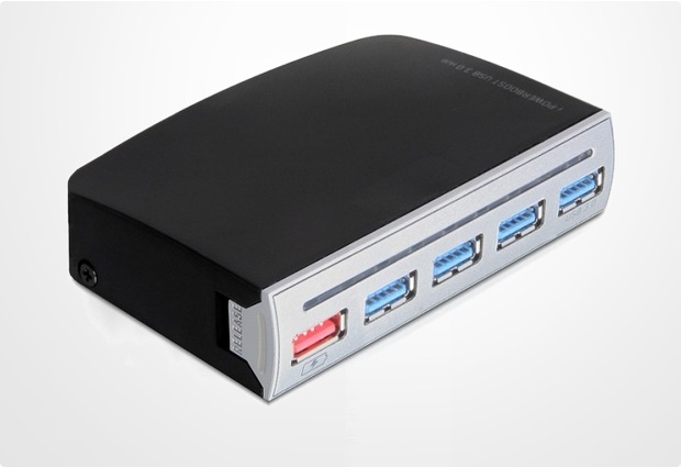 DeLock HUB USB 3.0 4 Port extern, 1 Port USB Strom intern / extern