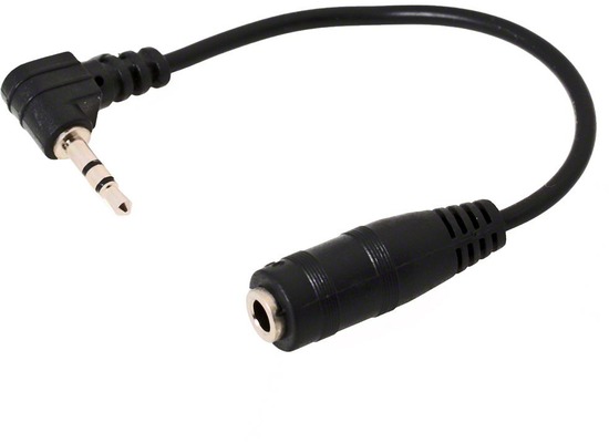 DeLock Kabel Audio Klinke 2,5 mm Stecker gewinkelt > 3,5 mm