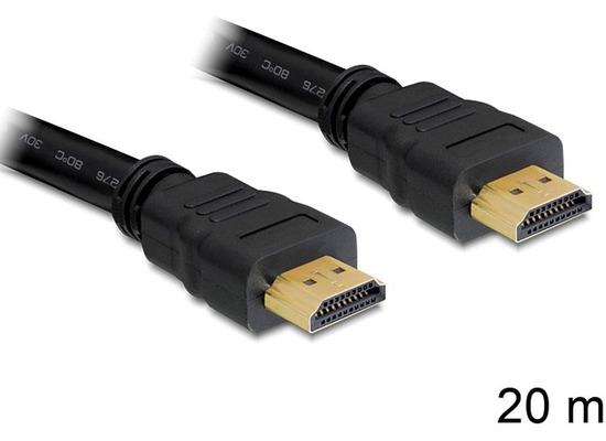 DeLock Kabel HDMI A-A Stecker/Stecker 20m