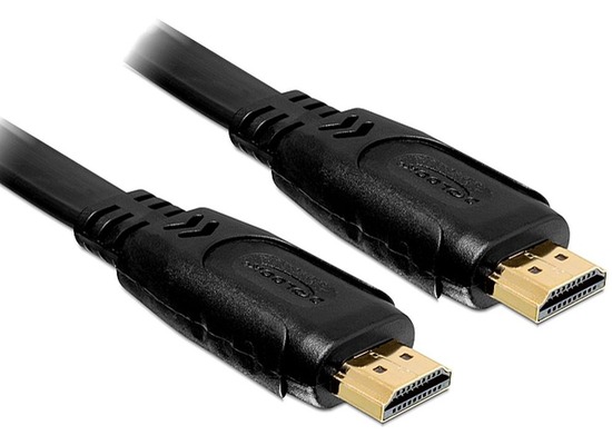 DeLock Kabel HDMI A-A St/St 1.4 flach 5,0 m DL,