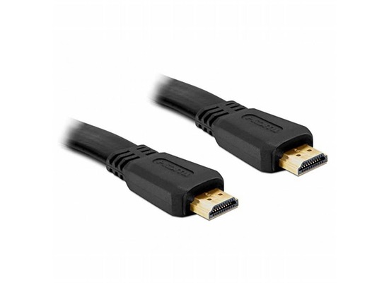 DeLock Kabel HDMI A Stecker > HDMI A Stecker flach 1m