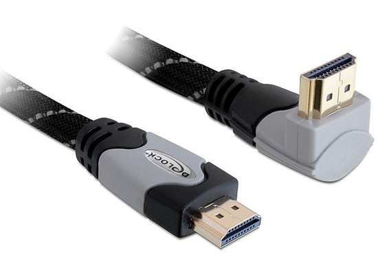 DeLock Kabel High Speed HDMI mit Ethernet gewinkelt A-A