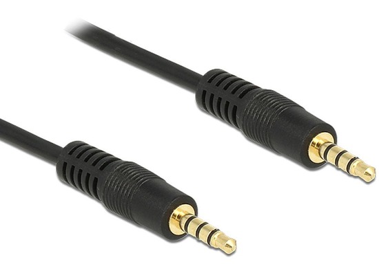 DeLock Kabel Klinke 3,5 mm 4 Pin Stecker 5m