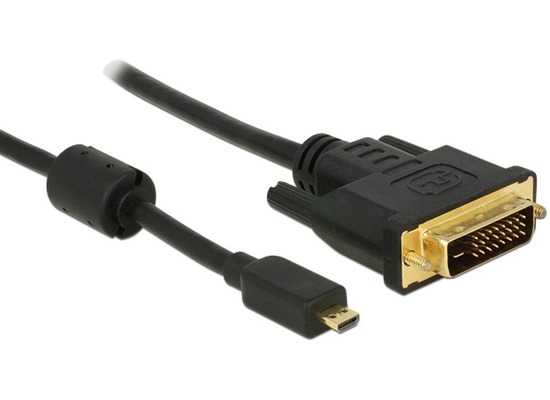 DeLock Kabel Micro HDMI D Stecker > DVI 24+1 Stecker 1 m