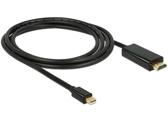 DeLock Kabel Mini Displayport 1.1 Stecker>HDMI-A Stecker 2 m