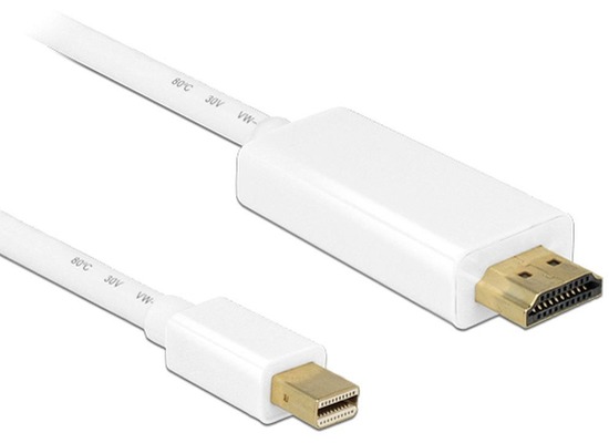 DeLock Kabel mini DisplayPort Stecker > HDMI-A Stecker 2 m