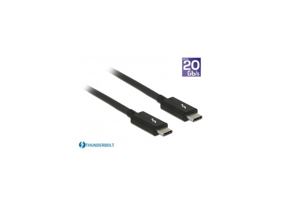 DeLock Kabel Thunderbolt 3 USB-C Stecker > USB-C 1,0m