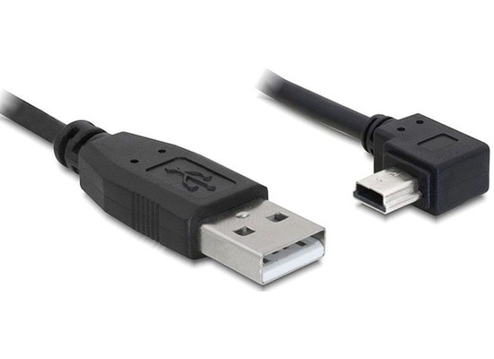 DeLock Kabel USB 2.0-A > USBmini 5pin gewinkelt 2m