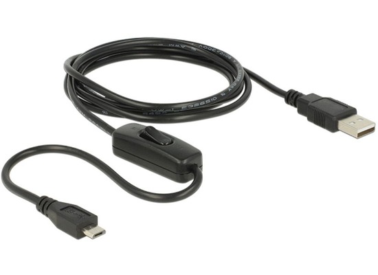 DeLock Kabel USB 2.0 A Stecker > USB 2.0 Micro B Stecker schwarz