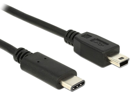 DeLock Kabel USB Type-C™ 2.0 Stecker>USB 2.0 Mini-B Stecker