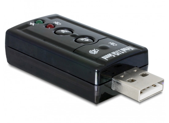 DeLock USB 2.0 Sound Adapter Virtual 7.1 - 24 bit / 96 kHz mit S/PDIF