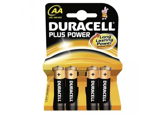 Duracell Battery Alkaline AA 4er Plus Power