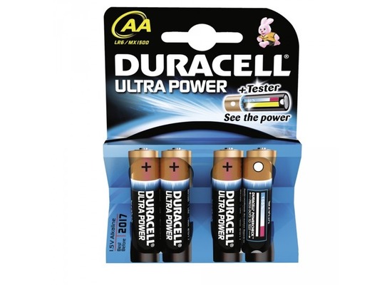 Duracell Battery Alkaline AA 4er Ultra Power
