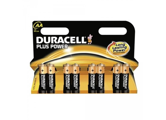 Duracell Battery Alkaline AA 8er Plus Power