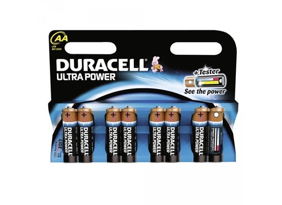 Duracell Battery Alkaline AA 8er Ultra Power
