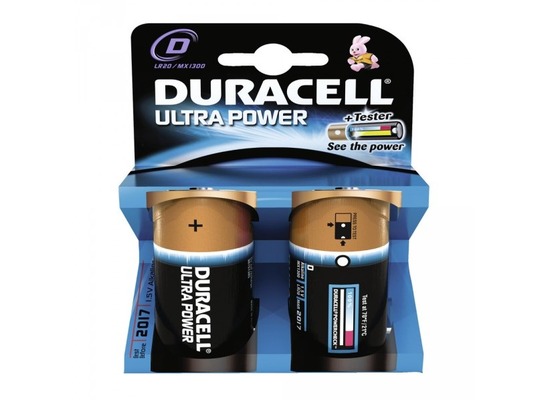 Duracell Battery Alkaline D 2er Ultra Power