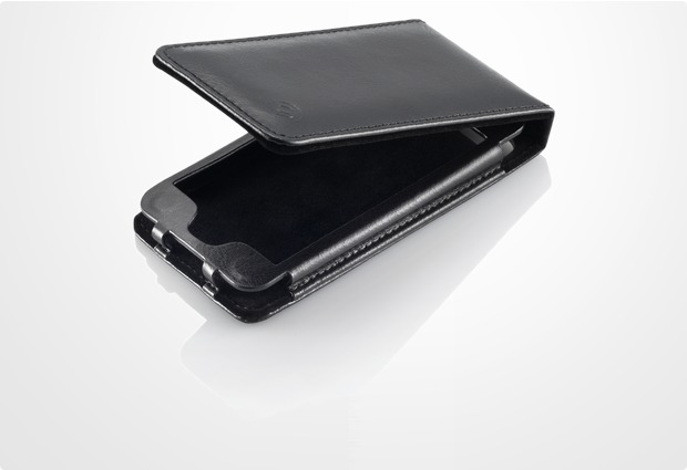 gear4 LeatherFlip fr iPhone 5, schwarz