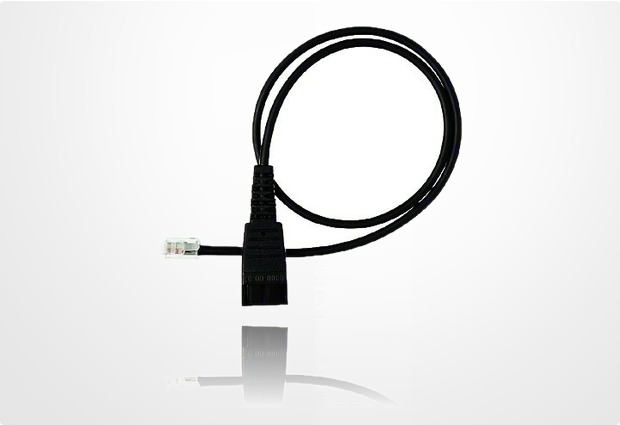 Jabra Headset-Anschlusskabel QD<>RJ11 Regelbelegung, 0,5m glatt