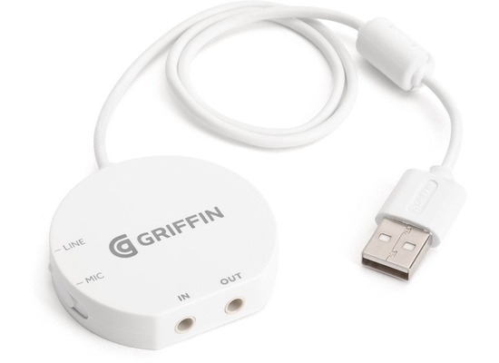 Griffin iMic Audio Adapter, USB an Stereo Audio In/Out