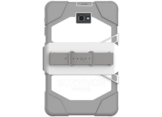 Griffin Survivor All-Terrain mit Handschlaufe, Samsung Galaxy Tab A 10,1, wei/grau, GFB-003-WHT