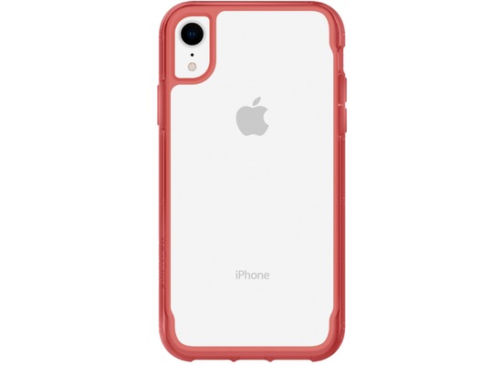 Griffin Survivor Clear Case, Apple iPhone XR, transparent/tomato