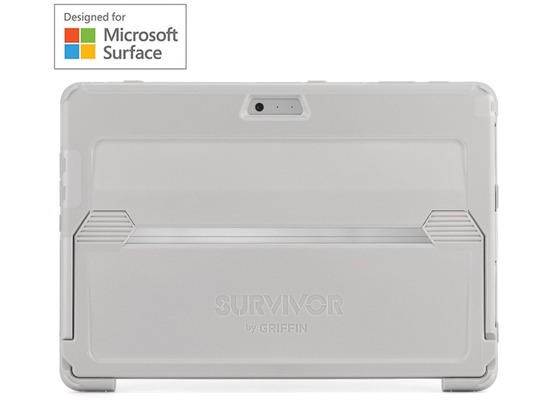 Griffin Survivor Slim Case  Microsoft Surface Pro (2017)  grau