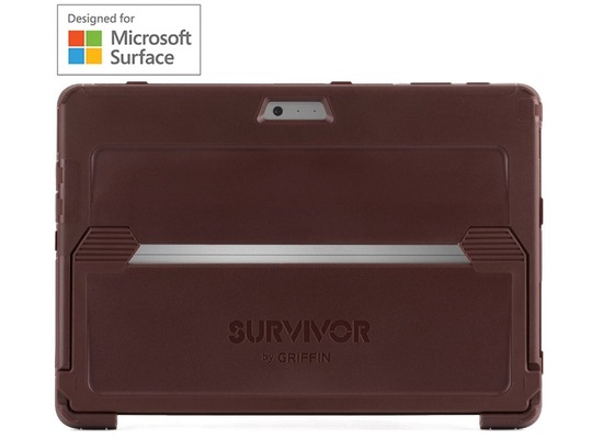 Griffin Survivor Slim Case  Microsoft Surface Pro (2017)  rot (burgundy)