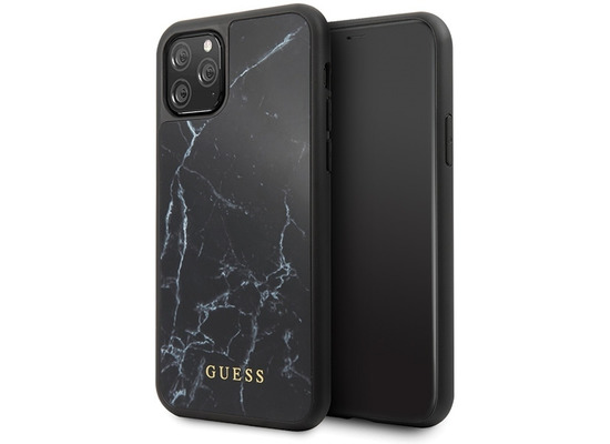 Guess Marble Collection - Apple iPhone 11 Pro - Schwarz - Hard Case - Cover - Schutzhülle